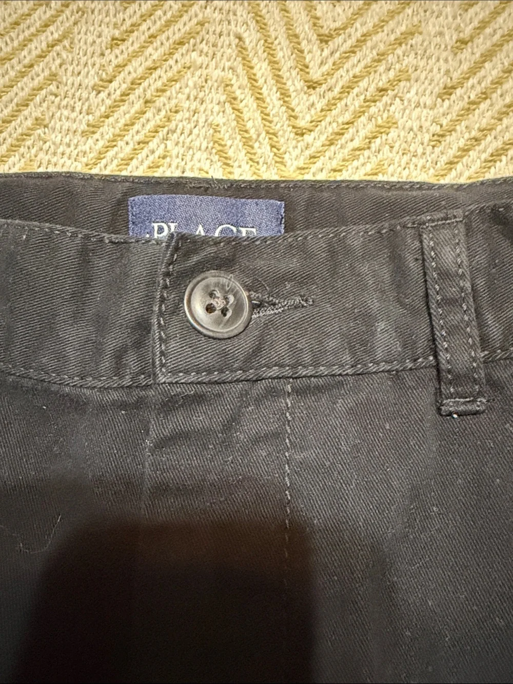 Boy’s Black Cotton Blend Shorts